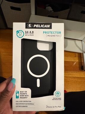 Pelican Magnetic Protector Case for iPhone 16 Pro Max — Black